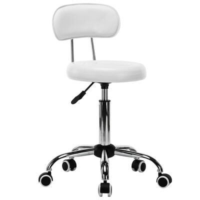 vidaXL Okretne salonske stolice 2 kom od umjetne kože bijele
