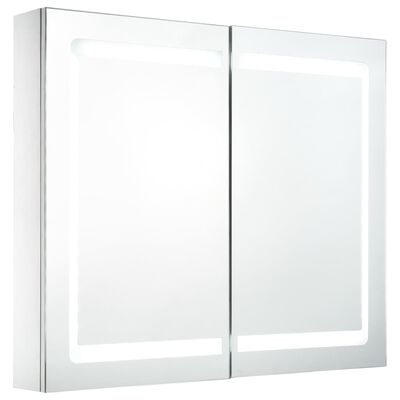 vidaXL LED kupaonski ormarić s ogledalom 80 x 12,2 x 68 cm