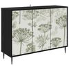 vidaXL Kreveta GOTHA Crni hrast 102 x 33 x 76 cm Konstruirano drvo