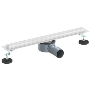 vidaXL 360&deg; Odvod za tu&scaron;iranje s tankim modelom Srebrno 50 cm