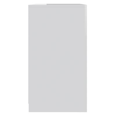 vidaXL Komoda visoki sjaj bijela 70 x 40,5 x 75 cm od iverice