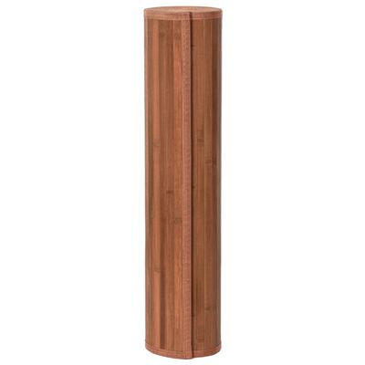 vidaXL Tepih pravokutni smeđi 80 x 400 cm od bambusa