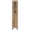 vidaXL Highboard Umjetnički hrast 34,5 x 34 x 180 cm Konstruirano drvo