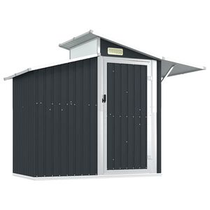 vidaXL Vrtno spremi&scaron;te antracit 270x130x208,5 cm od pocinčanog čelika