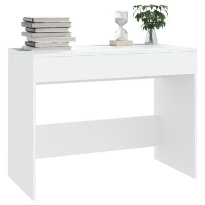 vidaXL Radni stol bijeli 101 x 50 x 76,5 cm od iverice