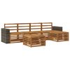 vidaXL Set vanjskih sofa 6 pcs Prirodna