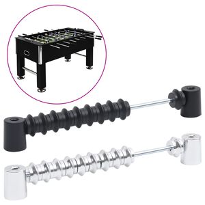 vidaXL Prečke za rezultate za stolni nogomet 2 kom crno-srebrne