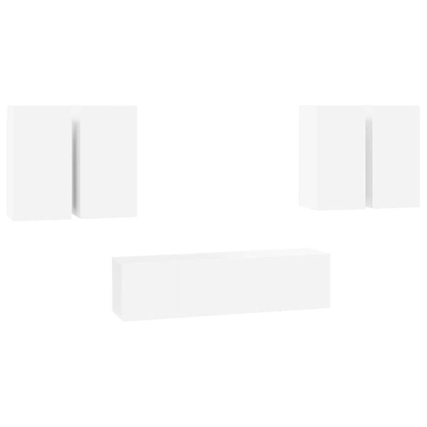 vidaXL 6-dijelni set TV ormarića bijeli od konstruiranog drva