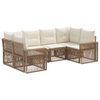 vidaXL Sjedeća garnitura za vrt 6 kom. 6-Broj sjedala