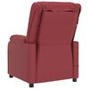 vidaXL Masažna fotelja od umjetne kože crvena boja vina