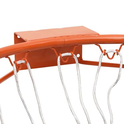vidaXL Košarkaški obruč narančasti 39 cm čelični