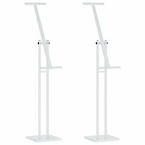vidaXL Stalci za sajmove 2 kom. Bijeli 26,5 x 26,5 x 150 cm Čelik