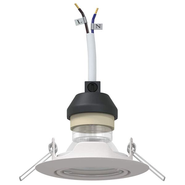 vidaXL Reflektor 12 pcs Bijelo 9 x 9 x 2.5 cm Metal