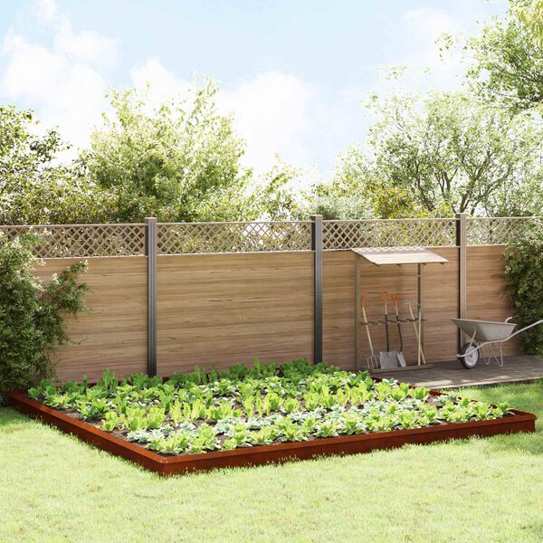 vidaXL Ograde protiv puževa 20 pcs Rđa