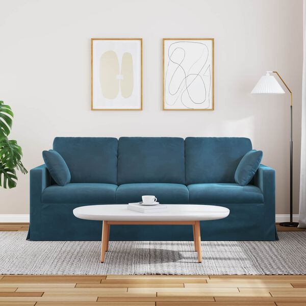 vidaXL Sofa Plava 198 x 78 x 80 cm Bar&scaron;un