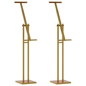 vidaXL Stalci za sajmove 2 kom. Zlatno 26,5 x 26,5 x 150 cm Čelik