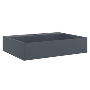vidaXL Umivaonik od lijevanih minerala/mramora 50x38x11 cm antracit