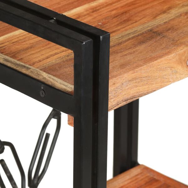 vidaXL Police za knjige s 3 razine 40x30x80 cm masivno bagremovo drvo