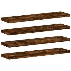 vidaXL Zidne police 4 kom boja hrasta 40x10x1,5 cm konstruirano drvo