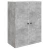 vidaXL Ormar za montažu na zid Betonska siva 66 x 34,5 x 90 cm