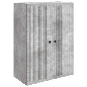 vidaXL Ormar za montažu na zid Betonska siva 66 x 34,5 x 90 cm
