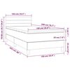 vidaXL Box spring krevet s madracem tamnoplavi 100x200 cm bar&scaron;unasti