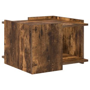 vidaXL Kava Stol Dimljeni hrast 50,5 x 50 x 33 cm Konstruirano drvo