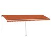 vidaXL Samostojeća tenda ručno uvlačenje 600 x 300 cm narančasto-smeđa
