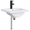 vidaXL Umivaonik za kupaonicu Mat Crna 42 x 40 x 16,5 cm Metal