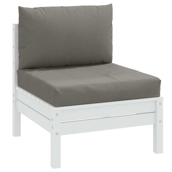 vidaXL Jastuci za palete 2 kom pro&scaron;arano tamnosiva od tkanine