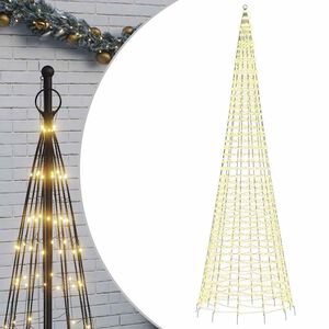 vidaXL LED božićno drvce 1534 LED toplo bijelo 500 cm