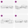 vidaXL Set vanjskih sofa s jastukom 8 pcs Prirodna i bež