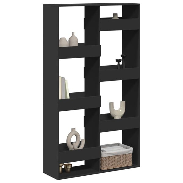 vidaXL Sobna pregrada crna 100 x 33 x 175 cm od konstruiranog drva