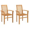 vidaXL Stolac za blagovanje 2 pcs Smeđa 62 x 55 x 94 cm