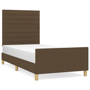 vidaXL Okvir za krevet bez madraca tamnosmeđi 80x200 cm od tkanine