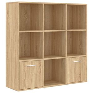 vidaXL Ormarić za knjige boja hrasta 98x30x98 cm od konstruiranog drva