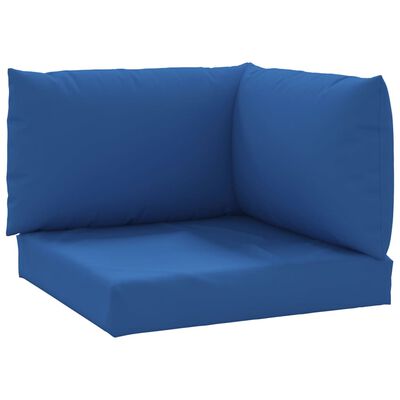 vidaXL Jastuci za sofu od paleta 3 kom plavi od tkanine