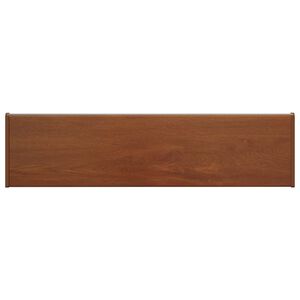 vidaXL Prozorska klupčica Smeđe drvo 80 x 25 x 4,5 cm PVC