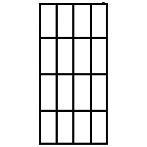 vidaXL Pregrada za tu&scaron;iranje od prozirnog kaljenog stakla 140 x 195 cm