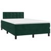 vidaXL Krevet box spring s madracem tamnozeleni 120x190 cm bar&scaron;unasti