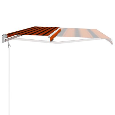 vidaXL Tenda na automatsko uvlačenje 400 x 300 cm narančasto-smeđa