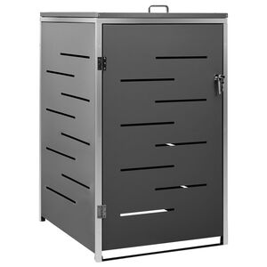 vidaXL Spremi&scaron;te za kantu za smeće 69x77,5x115 cm nehrđajući čelik