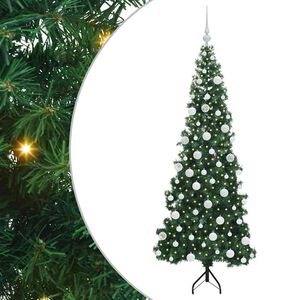 vidaXL Korner Umjetno Božićno Drvo Zelena 180 cm PVC i metal