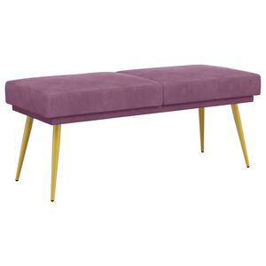 vidaXL Klupa s dvostrukim slojem Ljubičasta 120 x 45 x 46 cm Bar&scaron;un