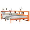 vidaXL Krevet s regalom za knjige bez madraca 160x200 cm od borovine