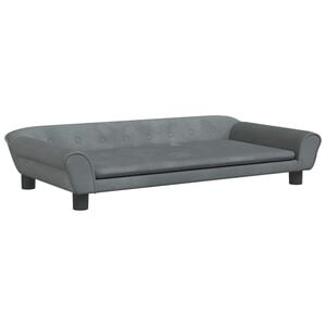 vidaXL Krevet za pse tamnosivi 100 x 50 x 21 cm bar&scaron;unasti