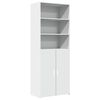 vidaXL Visoka komoda bijela 70 x 42,5 x 185 cm od konstruiranog drva