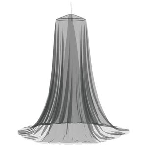 vidaXL Mreža za komarce za krevet 3 kom. 156 mesh Crna ⌀56 x 220 cm