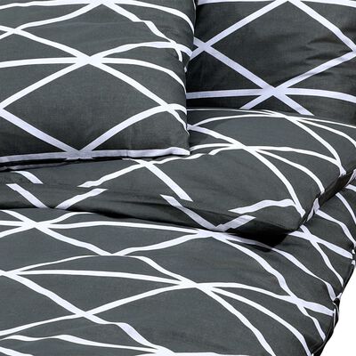 vidaXL Set posteljine za poplun sivi 135 x 200 cm pamučni