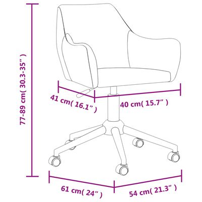 vidaXL Okretne blagovaonske stolice od tkanine 4 kom svjetlosive